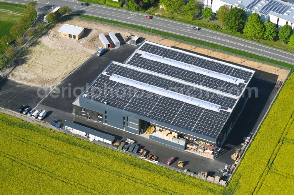 Aerial photograph Enger - Warehouses and forwarding building on Gewerbegebiet Oldinghausen in Enger in the state North Rhine-Westphalia, Germany