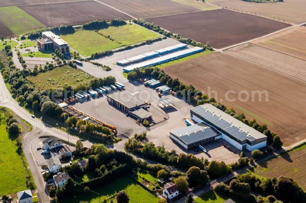 Perl from the bird's eye view: Warehouses and forwarding building Karl Fixemer GmbH & Co. KG / Truck & Trailer Services in Perl in the state Saarland, Germany