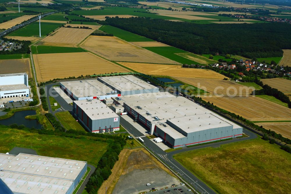 Aerial photograph Barsinghausen - Warehouses and forwarding building Kaufland Logistik on street Dieselstrasse in the district Wichtringhausen in Barsinghausen in the state Lower Saxony, Germany