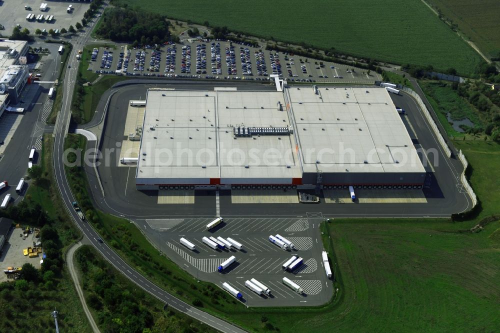 Aerial photograph Meineweh - Warehouses and forwarding building for fruits ond vegetables in the district Schleinitz in Meineweh in the state Saxony-Anhalt, Germany