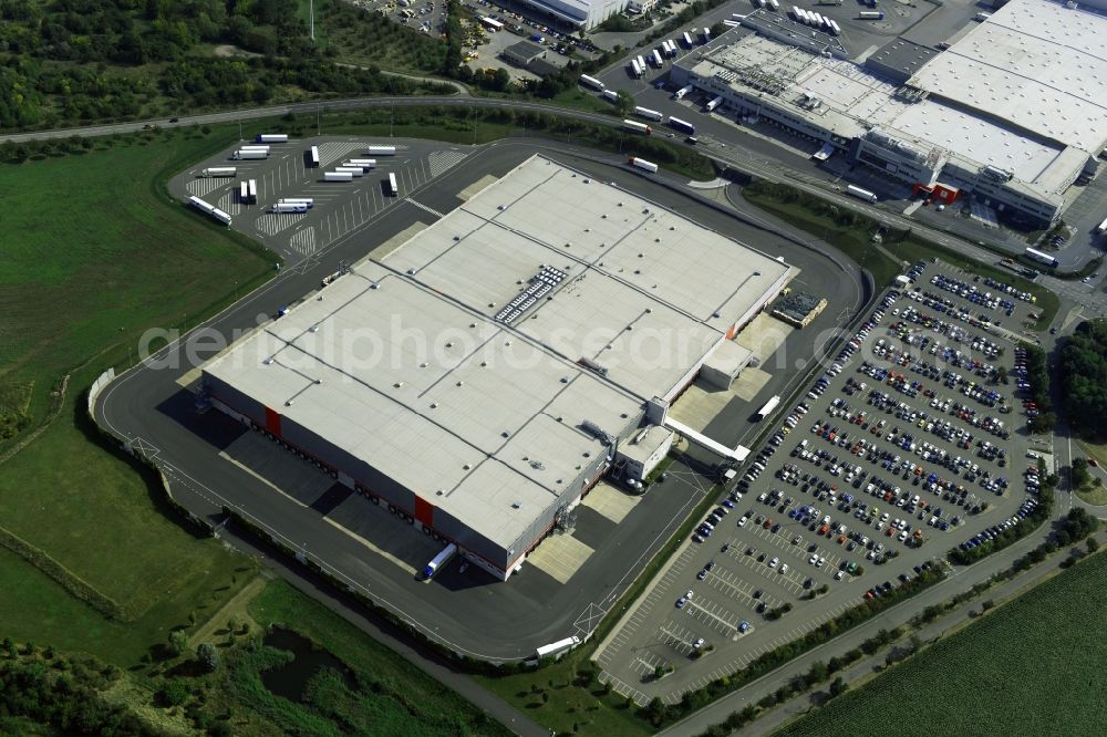 Aerial photograph Meineweh - Warehouses and forwarding building for fruits ond vegetables in the district Schleinitz in Meineweh in the state Saxony-Anhalt, Germany