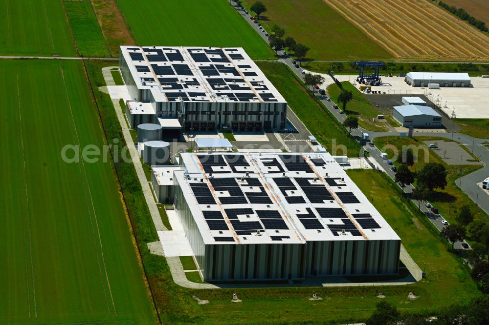 Aerial photograph Berkhof - Warehouses and forwarding building REWE Group Fruchtlogistik on street Wieckenberger Strasse in Berkhof in the state Lower Saxony, Germany