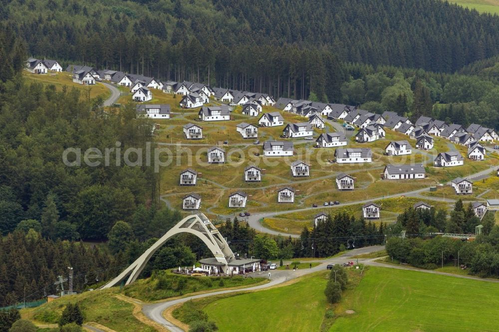 Winterberg from above - View at the Landal Holiday park at the Winertberger Büre in Winterberg in the federal state North Rhine-Westphalia