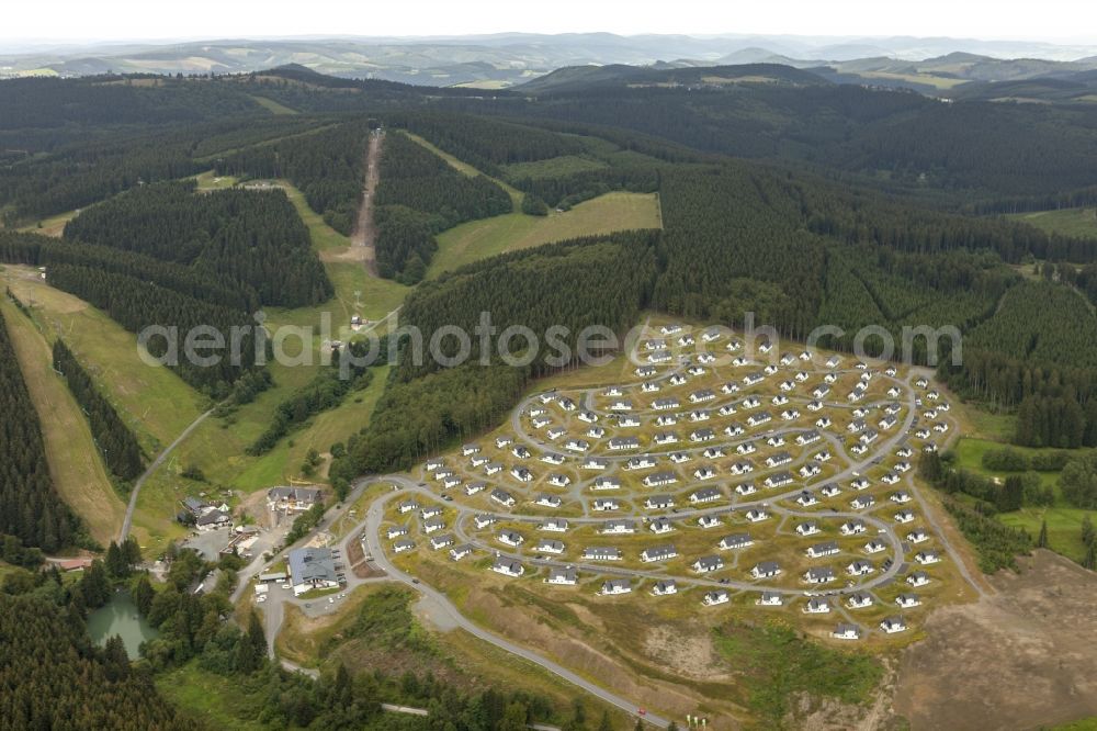 Aerial photograph Winterberg - View at the Landal Holiday park at the Winertberger Büre in Winterberg in the federal state North Rhine-Westphalia