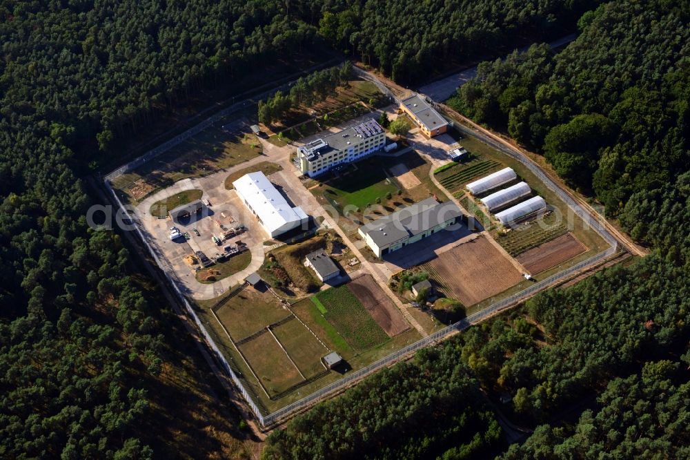 Möckern - Lochow from the bird's eye view: State Hospital for Forensic Psychiatry Lochow in Moeckern in the state Saxony-Anhalt