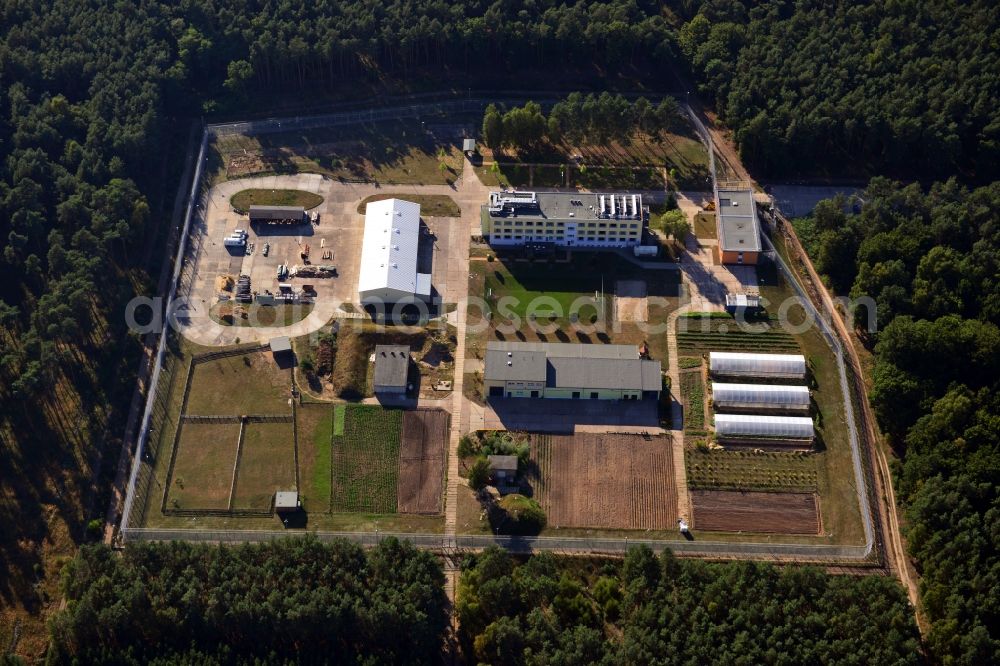 Aerial image Möckern - Lochow - State Hospital for Forensic Psychiatry Lochow in Moeckern in the state Saxony-Anhalt