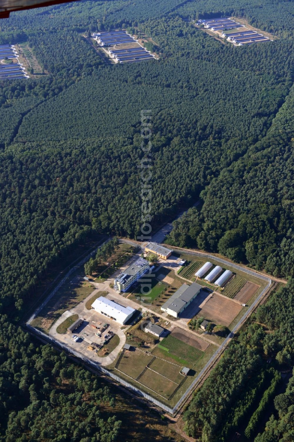 Aerial photograph Möckern - Lochow - State Hospital for Forensic Psychiatry Lochow in Moeckern in the state Saxony-Anhalt