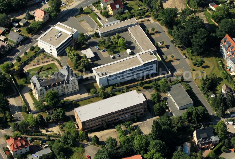 Saalfeld/Saale from the bird's eye view: The state police inspection Saalfeld is located on the promenade in Saalfeld in Thuringia. Responsibilities range three counties in the southeast of Thuringia