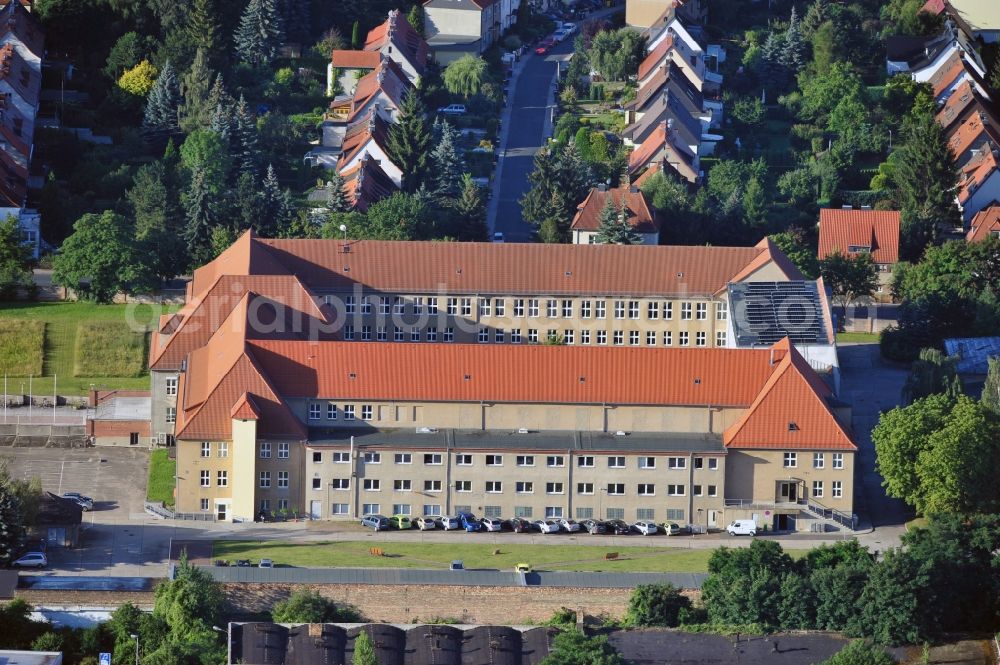 Halle from the bird's eye view: View at the State Administration Office of Saxony-Anhalt in the Dessauer Str.in Halle in Saxony-Anhalt