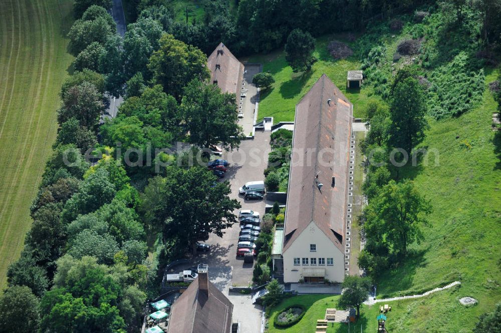 Eisenach from above - Landhotel Alte Fliegerschule Am Weinberg 1 / Nessetalstraße in Eisenach, Thüringen. Country hotel Alte Fliegerschule in Eisenach, Thuringia.