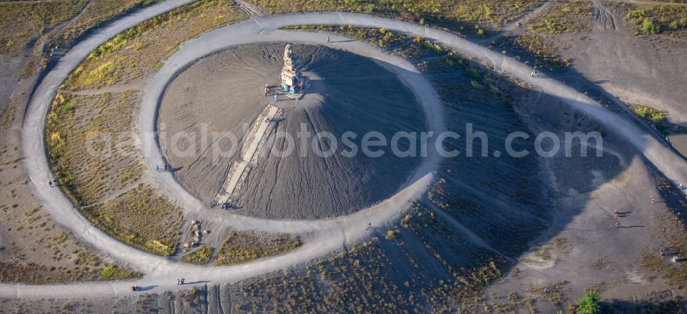 Aerial image Gelsenkirchen - Landmark Himmelstreppe the artist Herman Prigann on a former slag heap in Gelsenkirchen in North Rhine-Westphalia