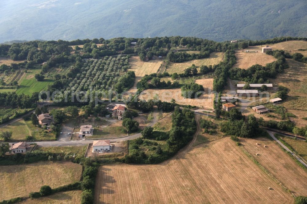 Torre Alfina from the bird's eye view: Landscape near Torre Alfina in Lazio in Italy