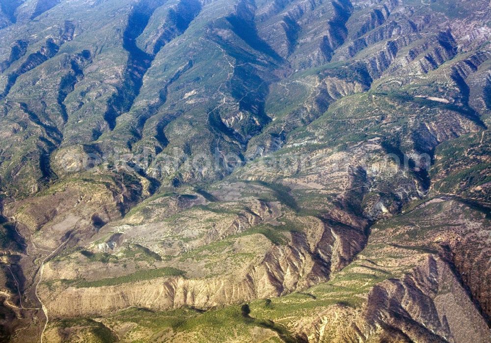 Veles from above - Landscape from Macedonian mountains near Veles in Macedonia