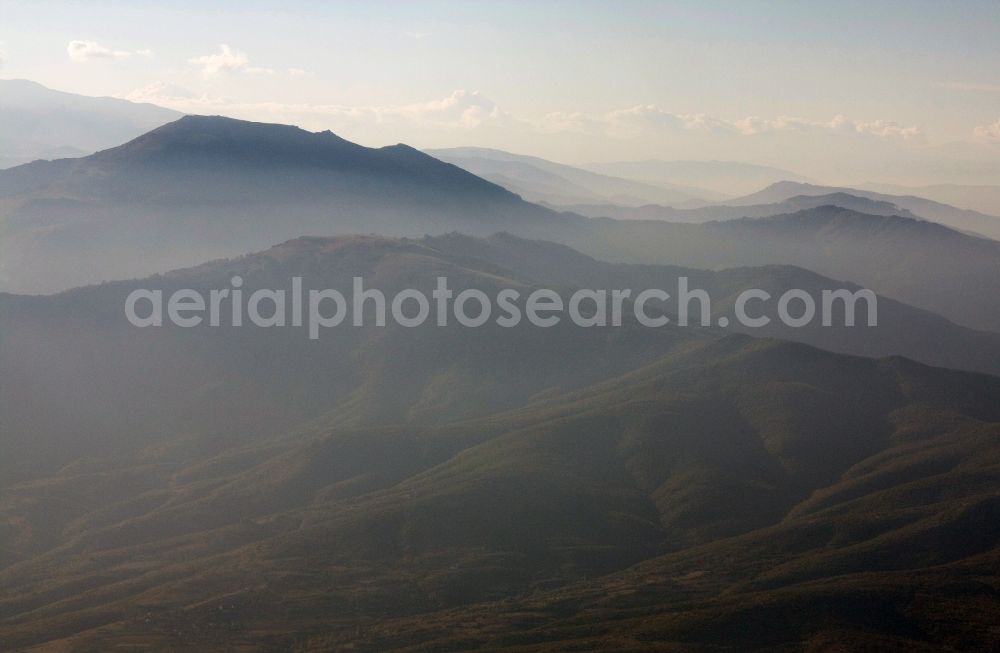 Aerial photograph Veles - Landscape from Macedonian mountains near Veles in Macedonia