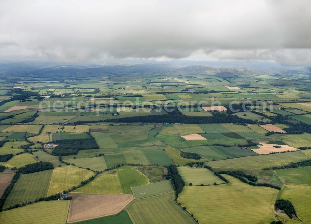 Aerial image Stonehaven - Typical landscape in the north of Scotland near Stonehaven