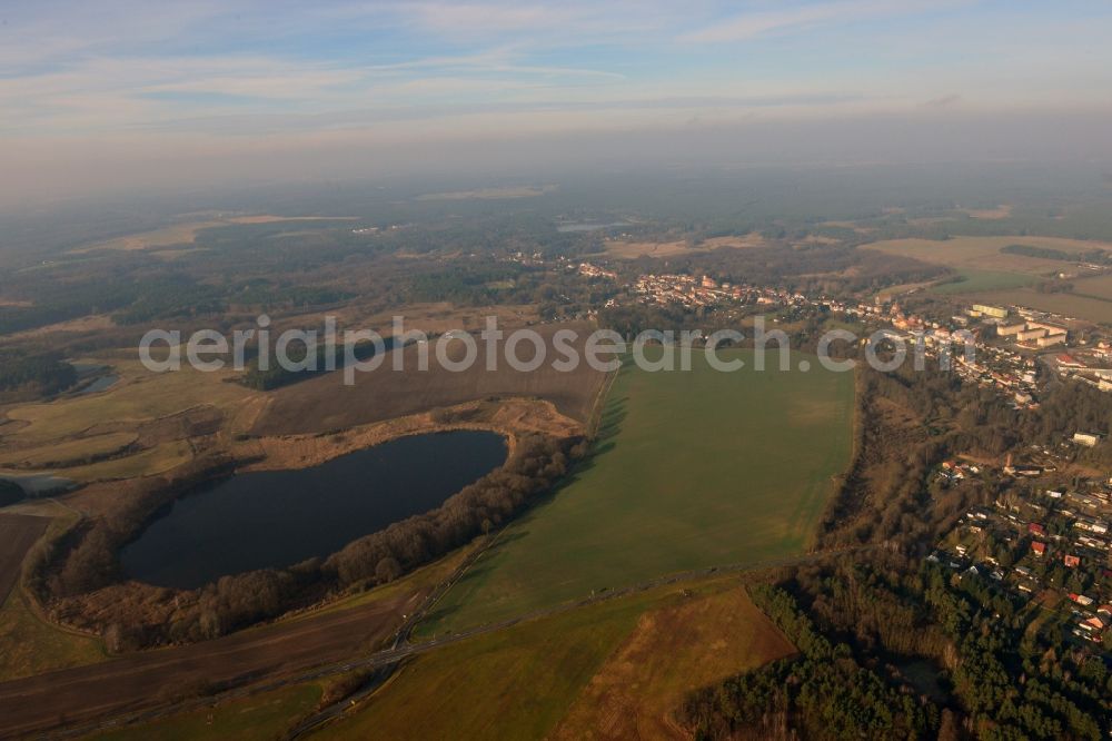 Aerial photograph Biesenthal - Countryside on the edge of Biesenthal in Brandenburg