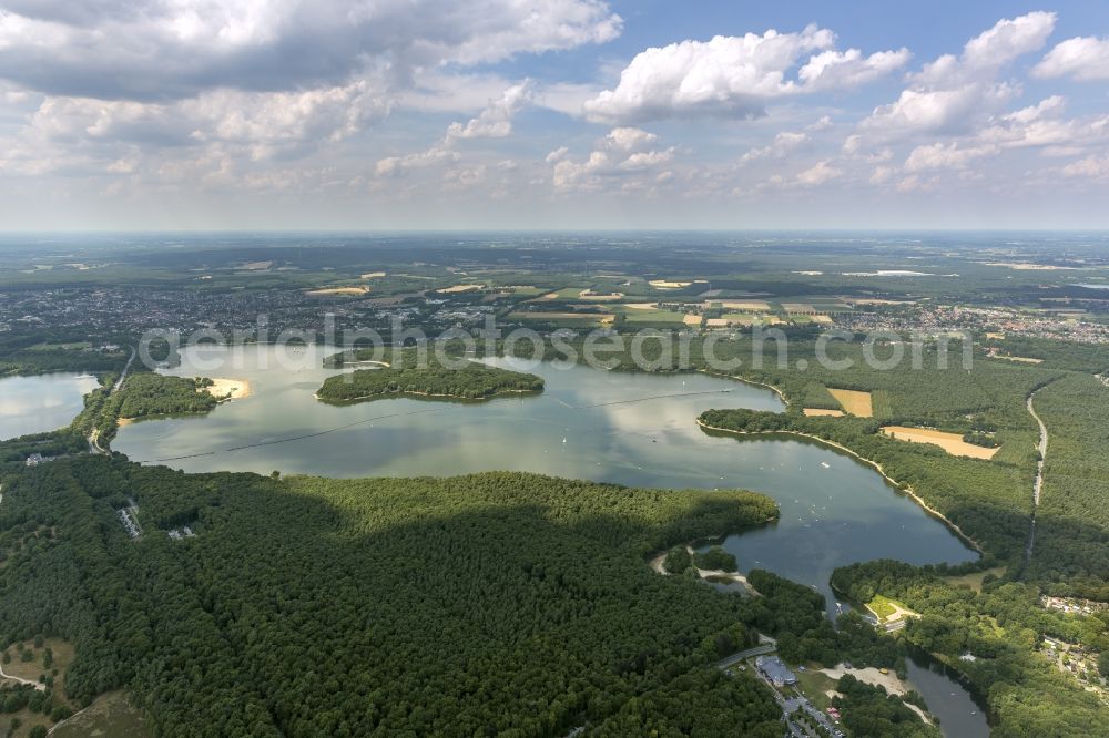 Aerial photograph Haltern am See - View of the Silbersee in Haltern am See in the state of North Rhine-Westphalia