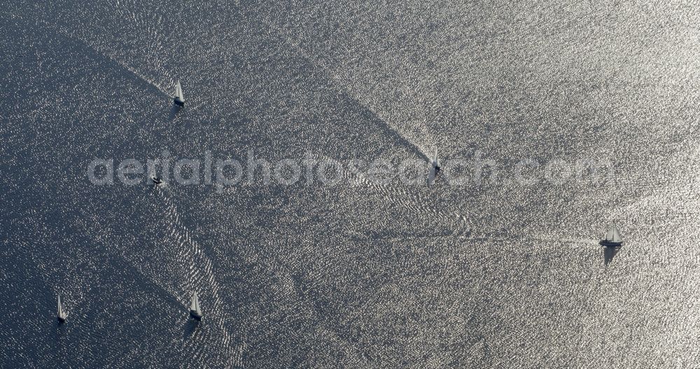 Aerial image Haltern am See - Landscape of the water sports center on the Haltern reservoir in North Rhine-Westphalia NRW