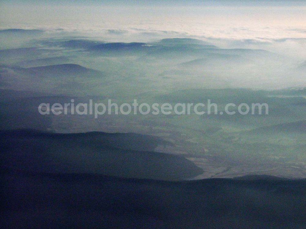 Eisenach / Thüringen from the bird's eye view: 16.01.2006: Landschaftsaufnahme bei Eisenach in Thüringen