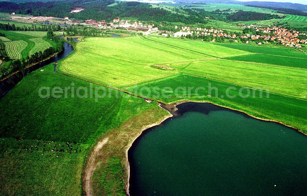 Fulda / Hessen from above - Landwirtschaft bei Fulda / Hessen.