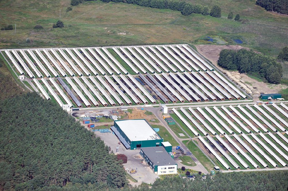 Aerial photograph SONNENBURG / SLONSK - View of an agricultural operation in the town of Sonnenburg in the province of Lebus