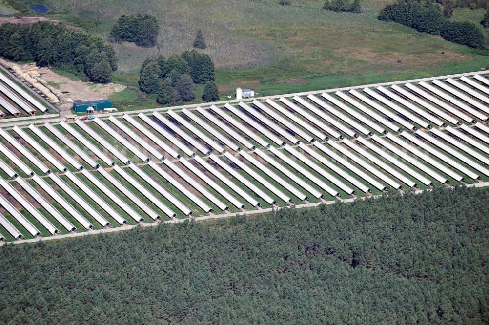 Aerial image SONNENBURG / SLONSK - View of an agricultural operation in the town of Sonnenburg in the province of Lebus