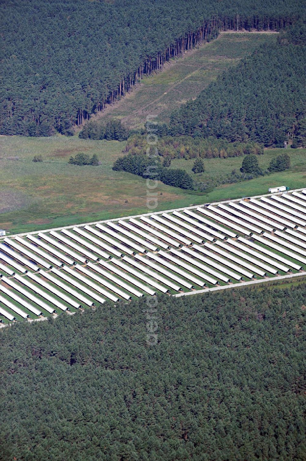 Aerial photograph SONNENBURG / SLONSK - View of an agricultural operation in the town of Sonnenburg in the province of Lebus