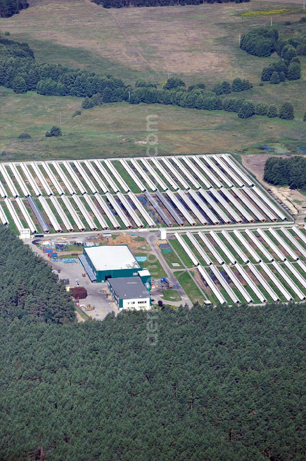 SONNENBURG / SLONSK from the bird's eye view: View of an agricultural operation in the town of Sonnenburg in the province of Lebus