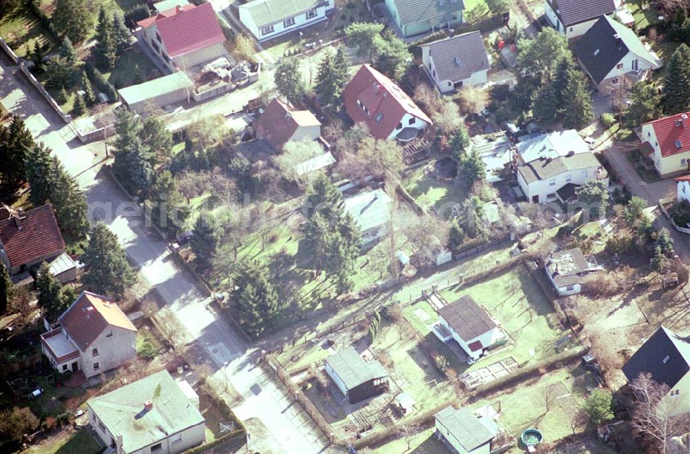 Berlin Mahlsdorf from above - Laubenkolonie südlich der B1 in Berlin Mahlsdorf