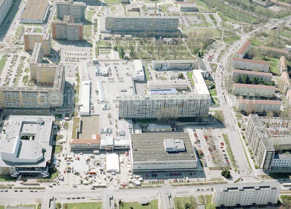 Hoyerswerda / Sachsen from above - LAUSITZ-Center der ECE in Hoyerswerda / Sachsen.