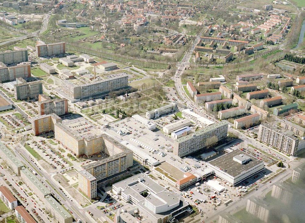 Hoyerswerda / Sachsen from the bird's eye view: LAUSITZ-Center der ECE in Hoyerswerda / Sachsen.