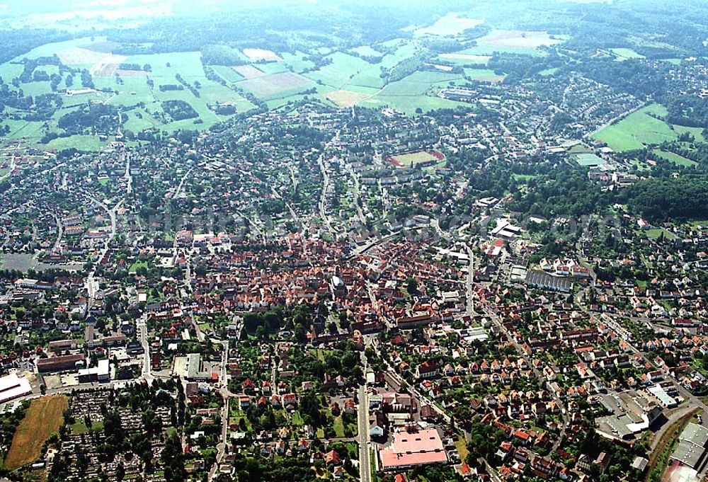 Lauterbach / Hessen from the bird's eye view: Lauterbach / Hessen Blick auf das Stadtzentrum von Lauterbach in Hessen