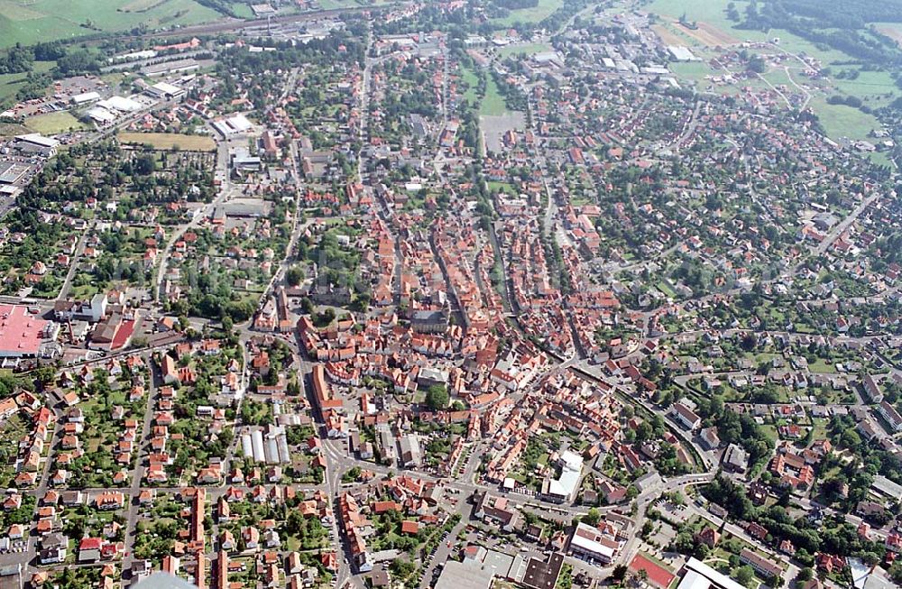 Aerial image Lauterbach / Hessen - Lauterbach / Hessen Blick auf das Stadtzentrum von Lauterbach in Hessen