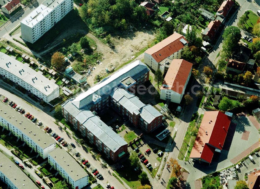 Aerial image Teltow - Brandenburg - Lavendel-Residenz - Seniorenzentrum Teltow an der Elbstraße 2 in 14513 Teltow/Brandenburg. (Tel.: 03328-3330).