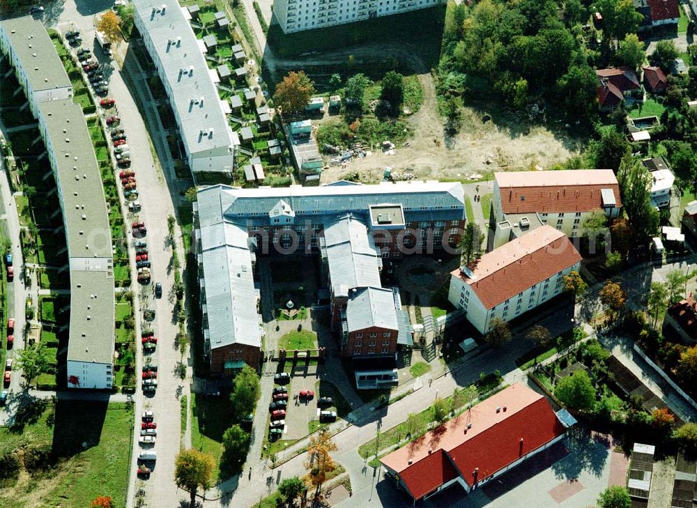 Teltow - Brandenburg from above - Lavendel-Residenz - Seniorenzentrum Teltow an der Elbstraße 2 in 14513 Teltow/Brandenburg. (Tel.: 03328-3330).