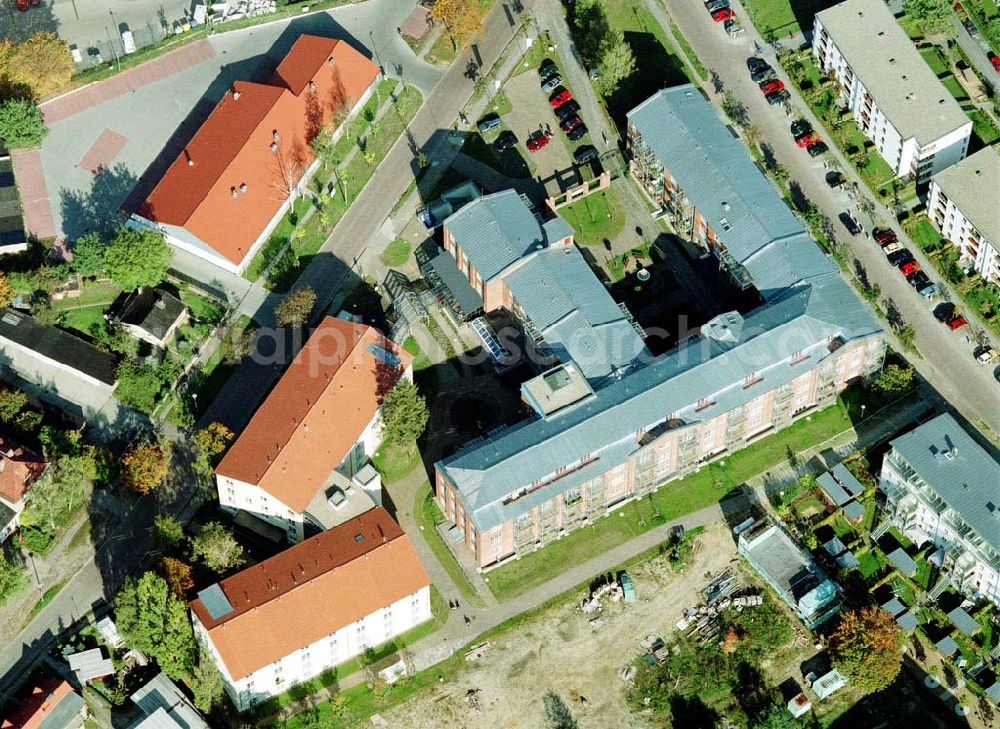 Aerial image Teltow - Brandenburg - Lavendel-Residenz - Seniorenzentrum Teltow an der Elbstraße 2 in 14513 Teltow/Brandenburg. (Tel.: 03328-3330).