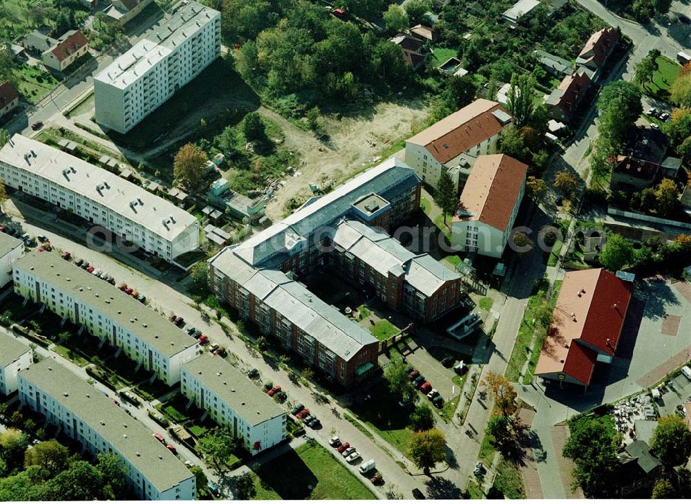 Teltow - Brandenburg from above - Lavendel-Residenz - Seniorenzentrum Teltow an der Elbstraße 2 in 14513 Teltow/Brandenburg. (Tel.: 03328-3330).