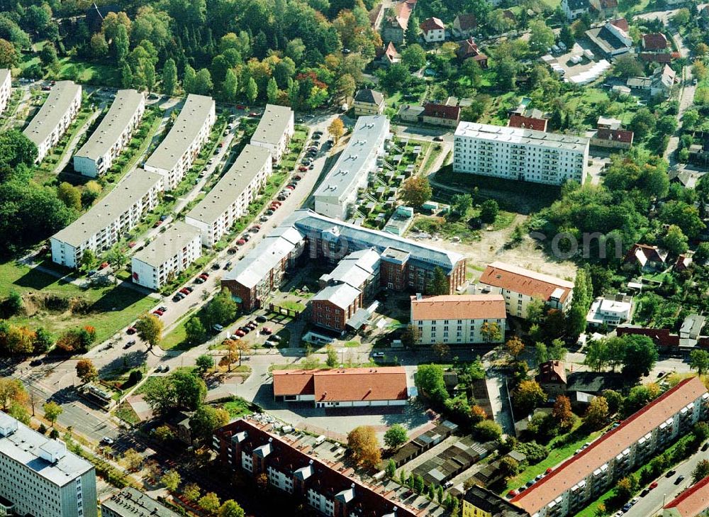 Teltow - Brandenburg from the bird's eye view: Lavendel-Residenz - Seniorenzentrum Teltow an der Elbstraße 2 in 14513 Teltow/Brandenburg. (Tel.: 03328-3330).