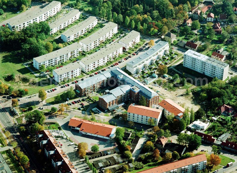 Aerial image Teltow - Brandenburg - Lavendel-Residenz - Seniorenzentrum Teltow an der Elbstraße 2 in 14513 Teltow/Brandenburg. (Tel.: 03328-3330).