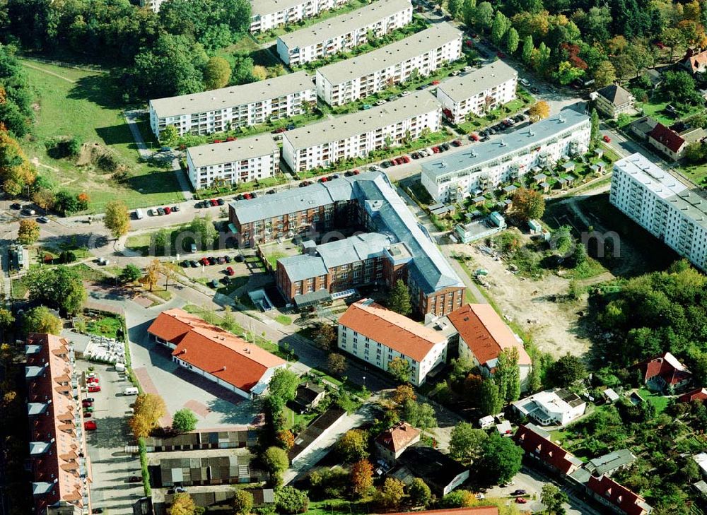 Teltow - Brandenburg from above - Lavendel-Residenz - Seniorenzentrum Teltow an der Elbstraße 2 in 14513 Teltow/Brandenburg. (Tel.: 03328-3330).