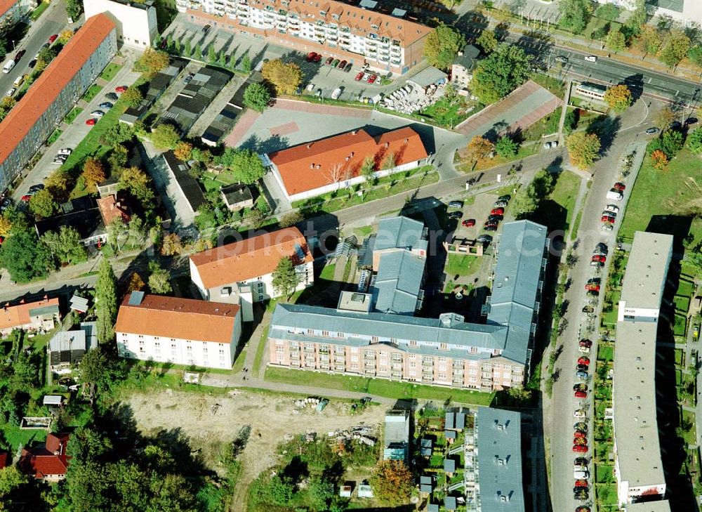 Teltow - Brandenburg from above - Lavendel-Residenz - Seniorenzentrum Teltow an der Elbstraße 2 in 14513 Teltow/Brandenburg. (Tel.: 03328-3330).