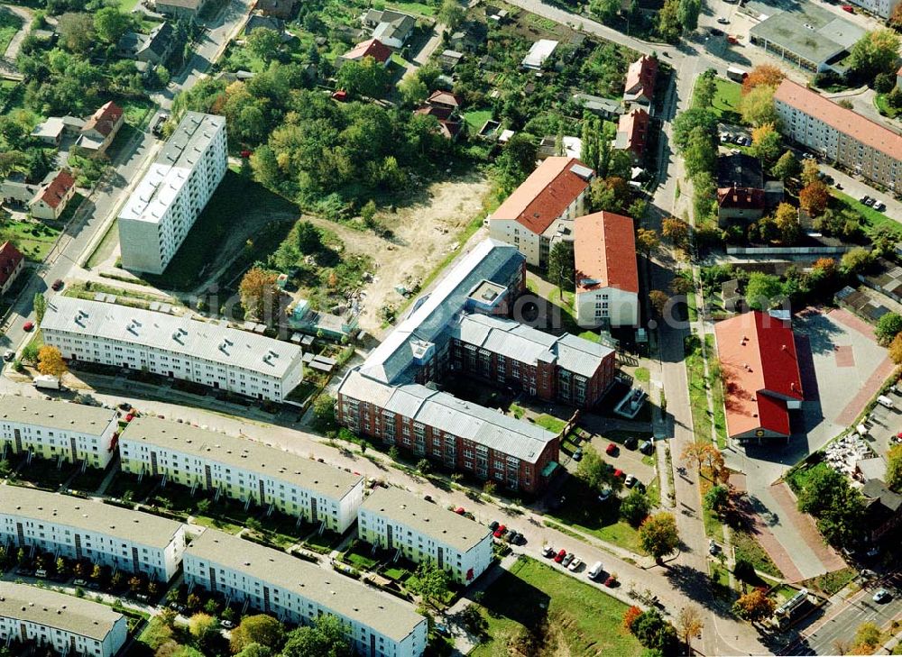 Aerial image Teltow - Brandenburg - Lavendel-Residenz - Seniorenzentrum Teltow an der Elbstraße 2 in 14513 Teltow/Brandenburg. (Tel.: 03328-3330).