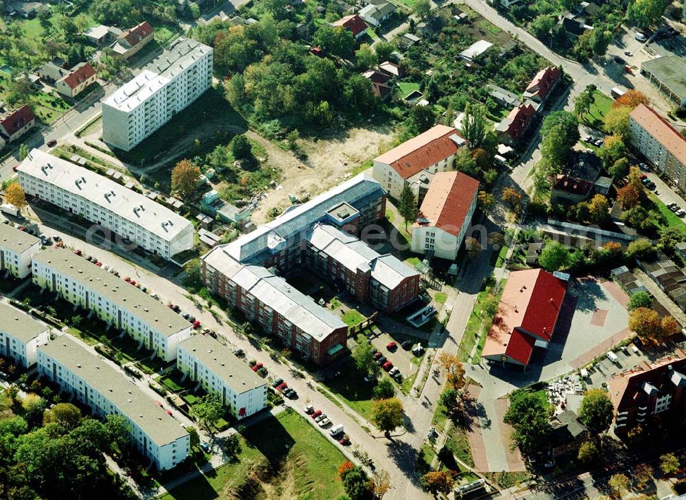 Aerial photograph Teltow - Brandenburg - Lavendel-Residenz - Seniorenzentrum Teltow an der Elbstraße 2 in 14513 Teltow/Brandenburg. (Tel.: 03328-3330).