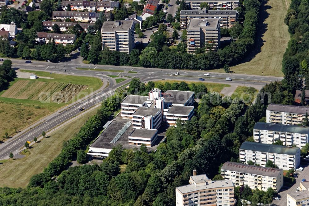 Aerial image Neuried - Ruins of the administration building of the former company Hettlage in Neuried in the state Bavaria