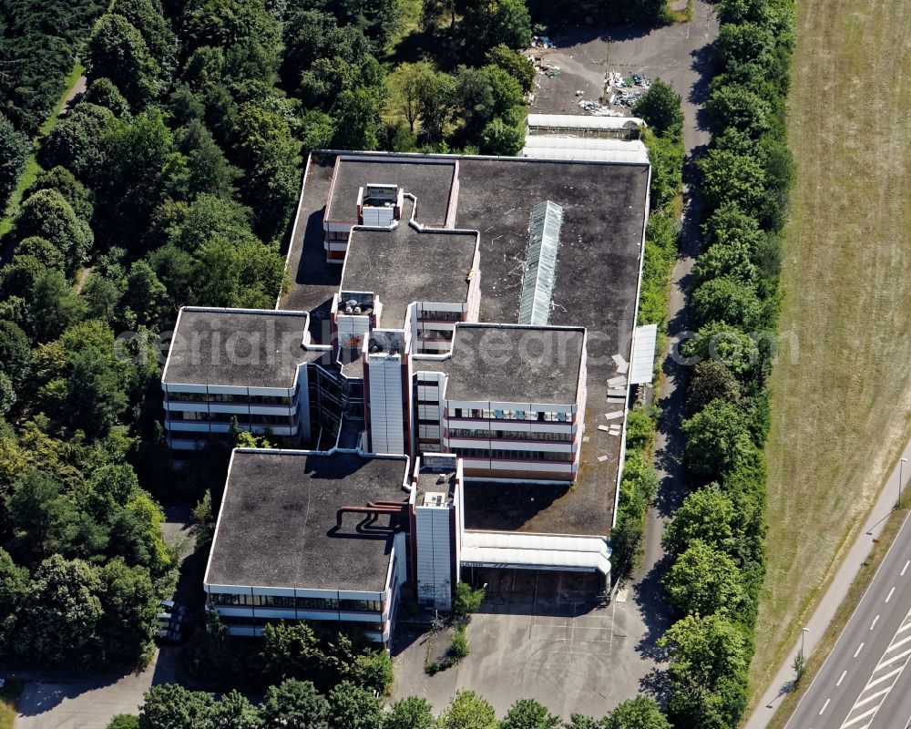 Aerial photograph Neuried - Ruins of the administration building of the former company Hettlage in Neuried in the state Bavaria