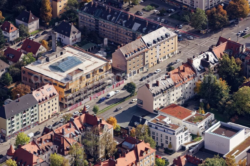 Aerial image München - Vacant, unused building of the former Kaufhaus Beck in Munich in the state Bavaria