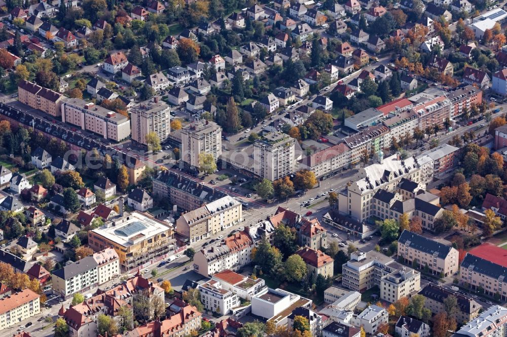 Aerial photograph München - Vacant, unused building of the former Kaufhaus Beck in Munich in the state Bavaria