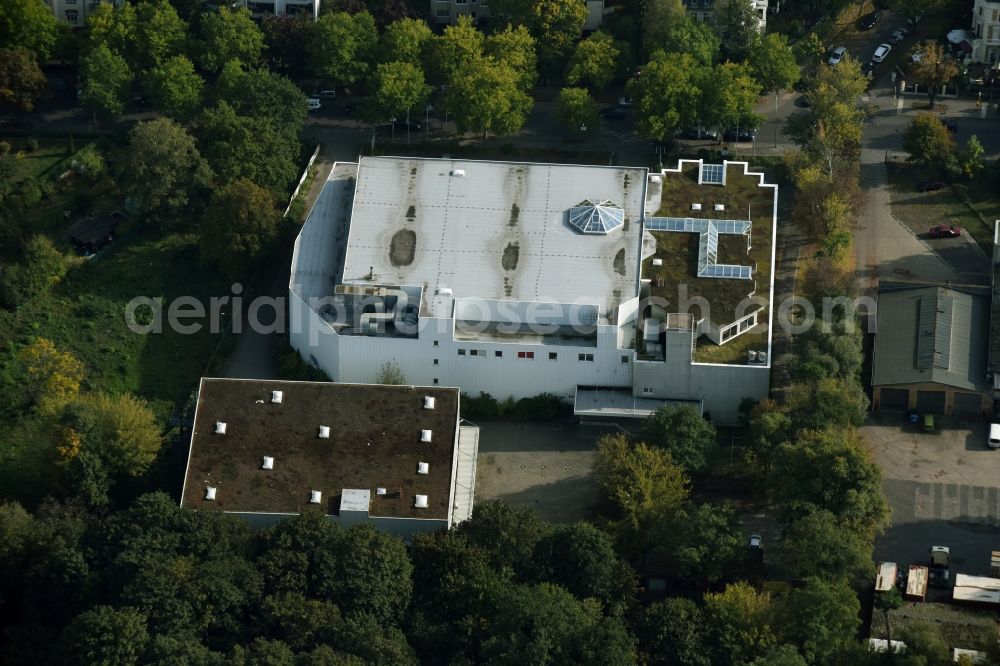 Aerial photograph Berlin - Building of the store - furniture market formerly Moebelhaus- comany on Ostpreussendamm in Berlin