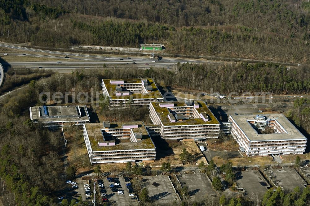 Stuttgart from the bird's eye view: Vacant, unused building Altes IBM Areal - Eiermann-Campus in the district Vaihingen in Stuttgart in the state Baden-Wuerttemberg, Germany