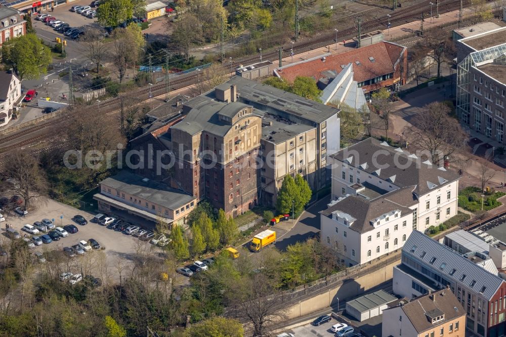 Aerial photograph Unna - Vacant, unused building Muehle Bremme on Poststiege in Unna in the state North Rhine-Westphalia, Germany